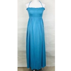 Jordan Taylor Blue Maxi Dress Sz XL Empire Waist